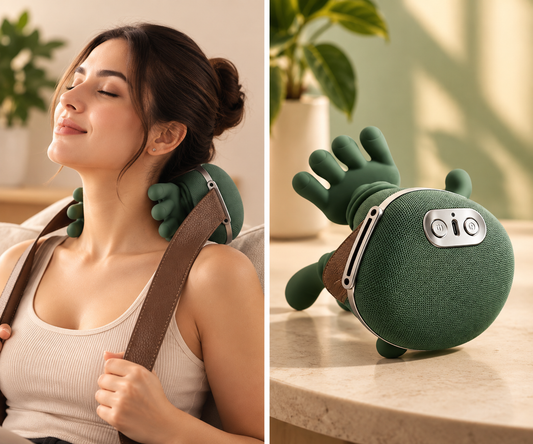 Masaje Tipo Manos con Calor para Cuello y Hombros